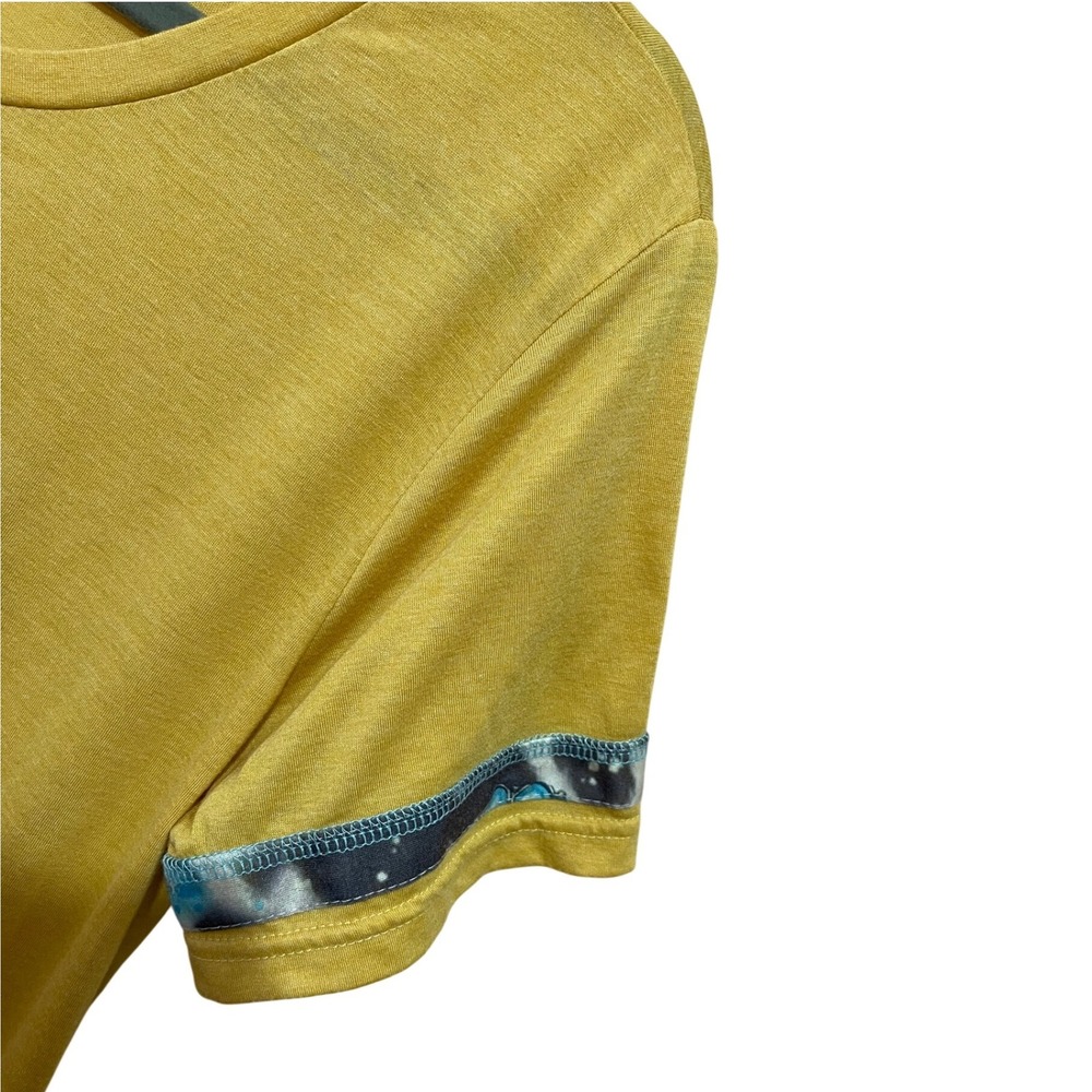 Wanderer by Southern Grace Mustard Yellow Cactus T-Shirt Western Cowgirl Boho M - Picture 7 of 9